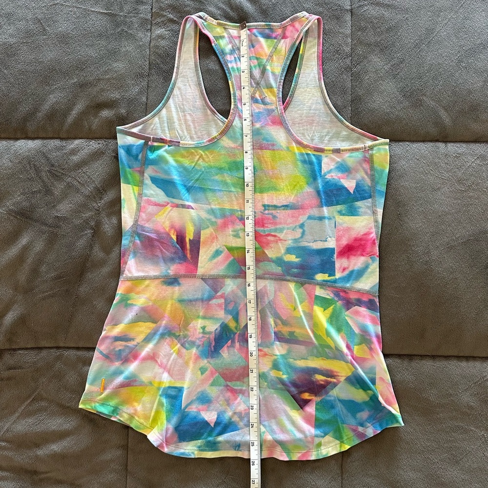 Colorful Tie Dye Lucy Tech Activewear Tank Top - Picture 6 of 8